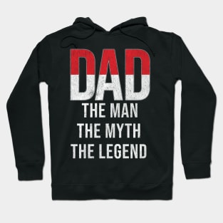 Indonesian Dad The Man The Myth The Legend - Gift for Indonesian Dad With Roots From Indonesian Hoodie